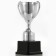 Cup 113, award figure, silver, plastic stand, 17.7 x 10.5 x 7.5 cm.