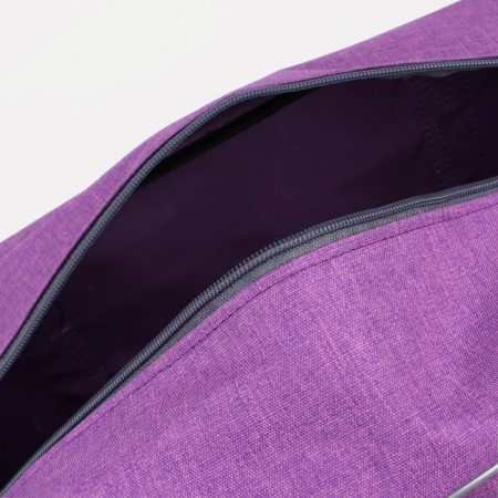 Road bag with lightning, external pocket, suitcase holder, lilac color-2