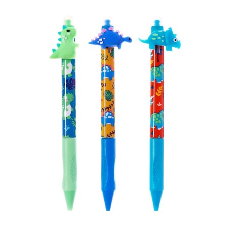 Gel handle washed ink, blue rod, 0.5 mm, automatic, Dino Mix case-1
