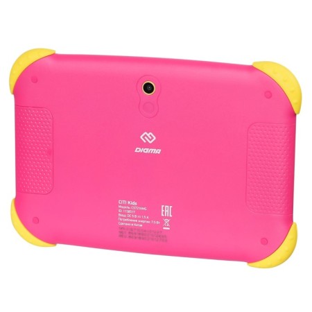 Digma Citi Kids tablet, 7 ", IPS 1024x600, 1.3 GHz, 2+32 GB, 2 MP, Android 9, Pink-1