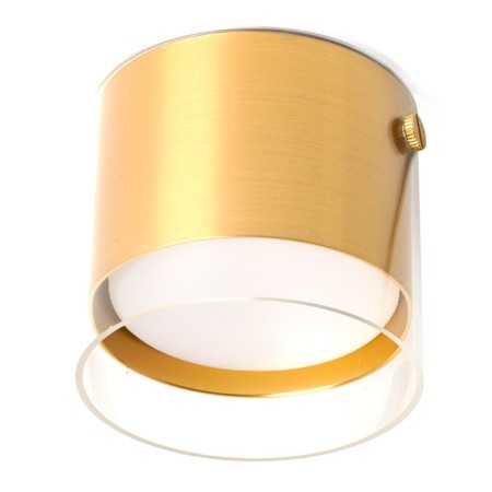 Ceiling light Feron HL389, IP20, GX53, 12 W, 80x80x85 mm, color gold