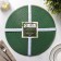 Set of serving napkins on the table "loft", 4 pcs, d = 38 cm, green color