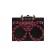 Handcuffs-ames from the cotton rope "Knot-omega", 3.3 m, black and red color