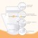 A set of packages for storage and freezing of breast milk, 200 ml, 15 pcs.