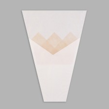Packet stoop for flowers, craft+ film, 30+ 11x42cm ± 1cm, white