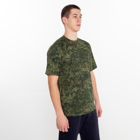 T -shirt male, camouflage color green, size 56