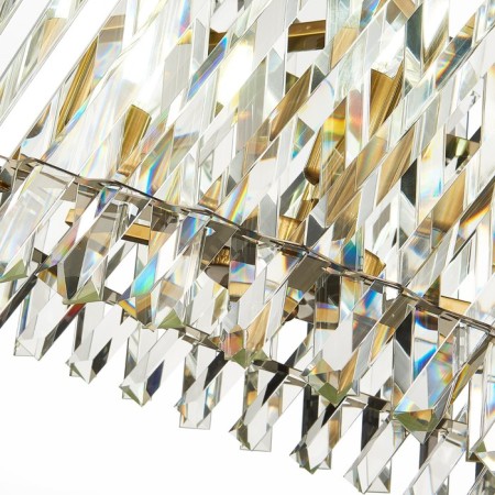 Suspension lamp ST LUCE. SL1170.303.06. Fabio. 6x40 watts, E14, 50x50x29 cm, brass color-11