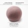 Pillow Decorative Ethel "Shar" d = 30. Tsv. Rozov