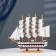 The ship souvenir medium "Victory", sides of a tricolor, white sails, 32 x 32.5 x 7 cm