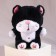 Soft toy "cat", 25 cm, black color