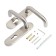 Lockland bar handles for fire castles, stainless steel