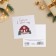 Mini-postcard "Cozy House", 7 x 7 cm, New Year