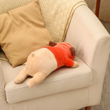 Soft toy "pugs in a T -shirt", 50 cm, red color-4