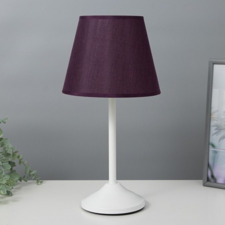 Eleanor desktop lamp 1x15W E27 white/purple 22x22x42cm Risalux