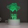 Sensor lamp "Four hearts" LED 7 USB colors/from BAT. White Risalux