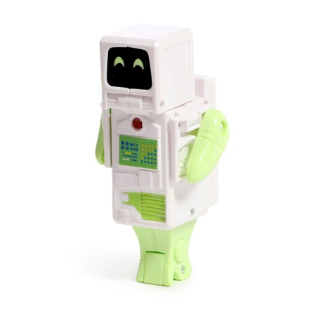 A set of robots "alphabet", transforms, light and sound effects, 6 letters, gather in 1 robot-15