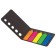 Bookmarks with a sticky edge Brauberg, 42 x 12 mm, neon, 5 colors of 20 sheets