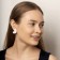 Acrylic earrings "hearts" are wide, light pink color