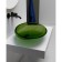 ABBER KRISTALL AT2812EMEMERALD sink, overhead, 535x425x150 mm, green