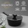 Magistro Warrior bucket, 2.3 l, d = 20 cm, h = 8.8 cm, with a lid, anti -stick coating, induction