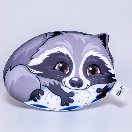 Antistress pillow "Raccoon", 25x20 cm-1