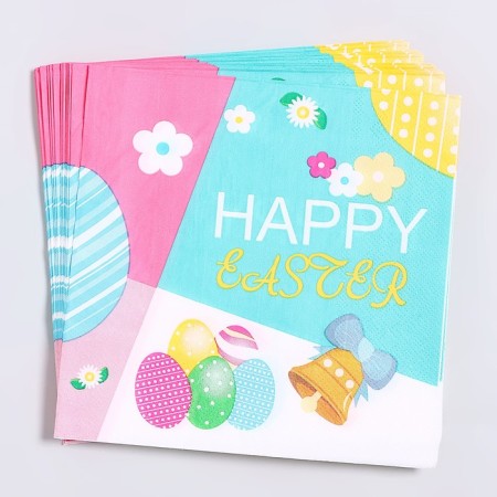 Paper Napkins "Happy Easter" 33x33 cm, set 20 pcs