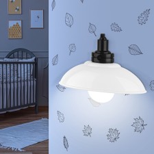 Nightlight-NLED-487-1W-SW-W lamp on white batteries