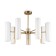 Freya FR5368CL-14BS FIRE, 435x355x320 mm ceiling lamp, E14, 14x40W, brass color