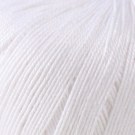 Yarn "Successful" 100%Mercerized cotton 220m/50g (01-white)-2
