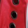The backpack for carrying animals is transparent, 31 x 28 x 42 cm, red