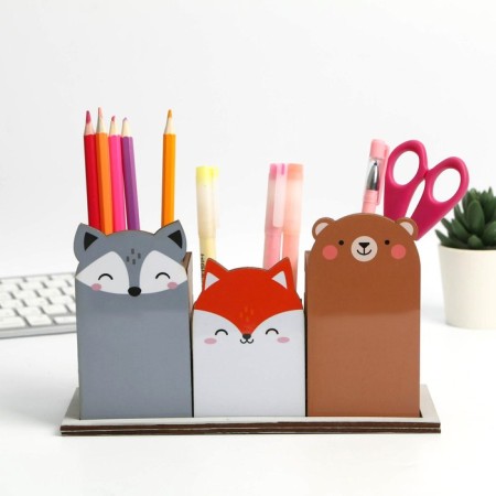 Organsiser for the Triple office, on the stand "Bear", 6.6 x 7.5 x 11.5 cm-2