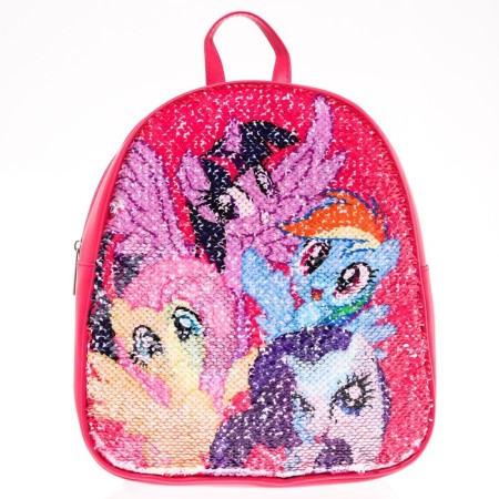 Baby backpack with bilateral sequins, 10 cm x 23 cm x 27 cm "Pinky Pie", My Little Pony-4