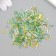 Glass glass 2x6 mm "spiral tubes. Yellow-green melange" 10 g ≈300 pcs