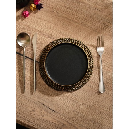 Rug -heading lane round rattan, 20x20x0.5 cm-2