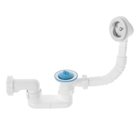 Siphon for the bathtub "Ani Plast" Varangian C6050, flat, 1 1/2 "x 40, with release and overflow