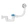 Siphon for the bathtub "Ani Plast" Varangian C6050, flat, 1 1/2 "x 40, with release and overflow