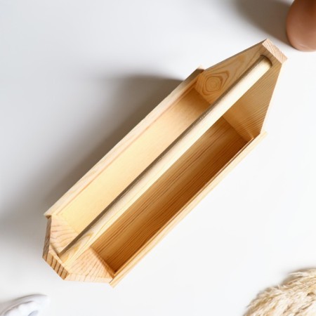 Wooden Kashpo 30 × 14 × 30 cm "taiga", two -string, with a pen, naturally give beautifully-2