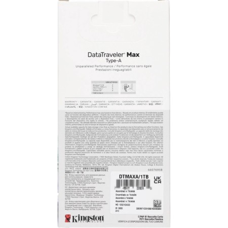 Kingston 1tb Datatraveler Max dtmaxa/1tb USB3.2 Black/Burgundy-6