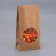 Craft package Paper beam, two -layer, with a window, rectangular bottom 10 (7) x 6 x 20 cm