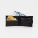 Male purse on the Textura button, for bills, for cards, for coins, brown color