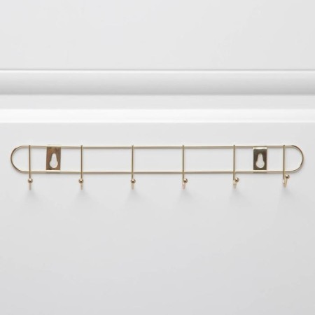 The hanger wall -mounted on 6 hooks "Light", 35 × 5 × 4 cm, the color of the gold-1