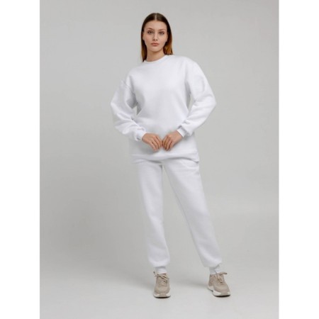 Women's pants with the basis, size 54, white color-5