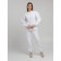 Women's pants with the basis, size 54, white color