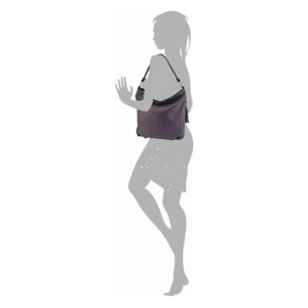 Female bag, artificial leather, purple 36x15x36 cm-1
