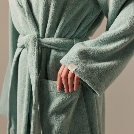 Terry robe with a hood Women's SL Home: Basic "Azzura", rr XL, 100% HL, 420 g/m2-4