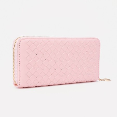 Women's wallet with lightning, pink color-1