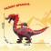 Dinosaur "Dragon", light and sound effects, works from batteries