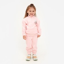 Children's costume (sweatshirt, trousers) minku color peach color, height 98