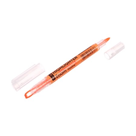 Textbook marker 0.5-3.5 mm Erichkrause Visioline V-16 zoom neon, bilateral, orange neon, water-based ink-3