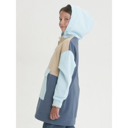 Sweatshirt for girls, height 140 cm, dark gray color-4
